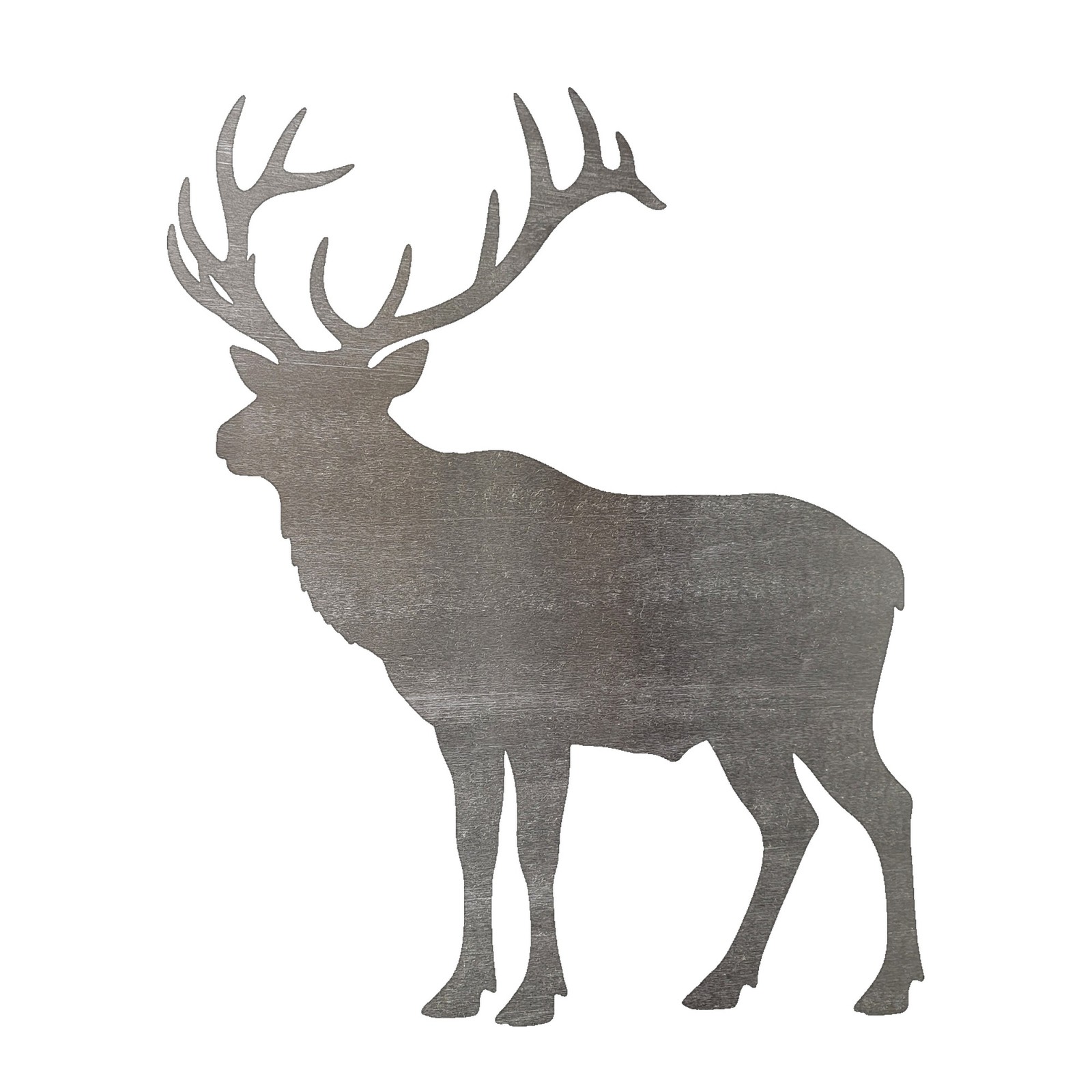 Elk Steel Cutout Shape, Raw Metal Wall Art and Craft Supply
