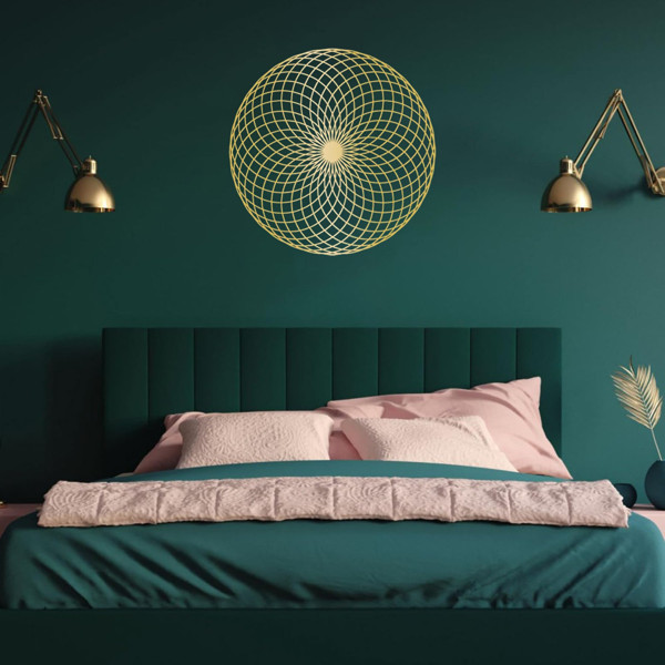 Circular Spiral Geometric Wall Art Modern 3D Wall Decor Living Room Minimalist