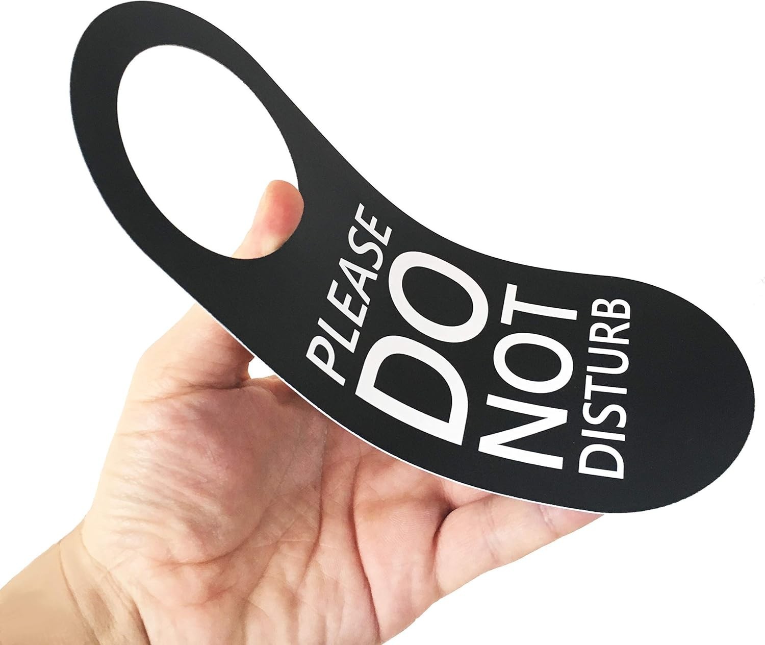 Do Not Disturb Door Hanger Sign 2 Pack Black & White Double Sided Please Do N…