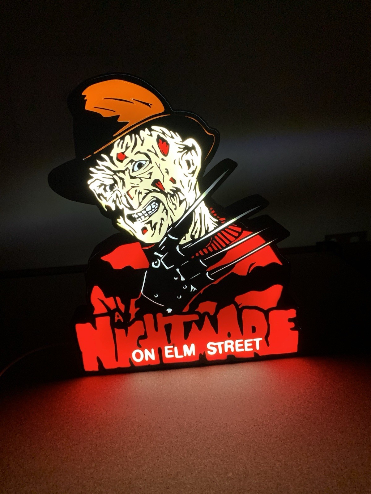 Nightmare On Elm Street Light Box Sign