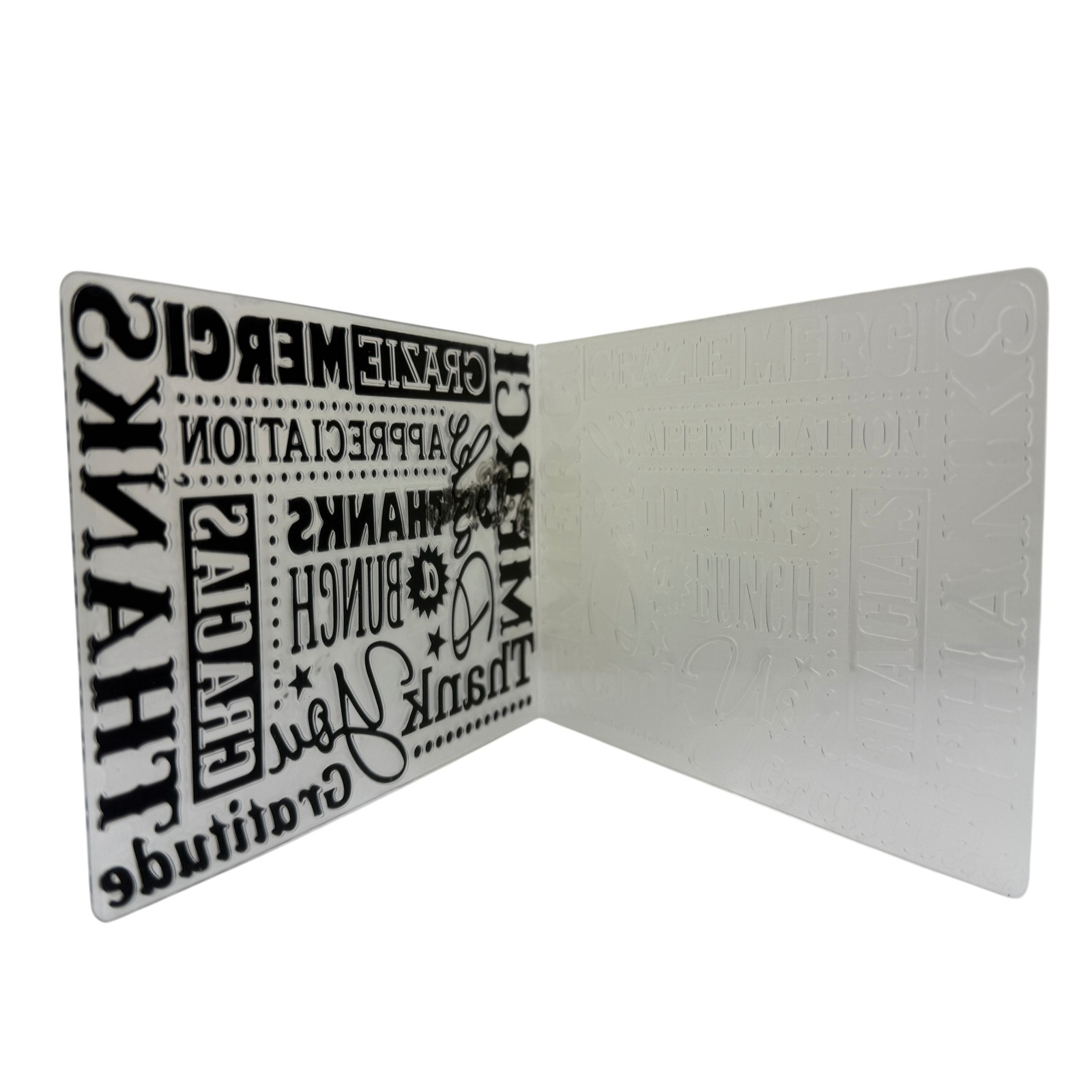 Thank You Gratitude Appreciation Sign Plaque Black White Multilingual Home Decor