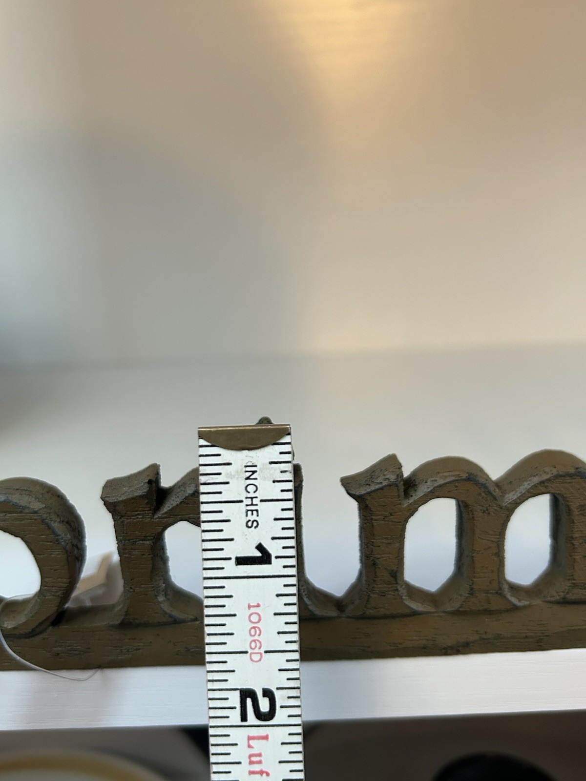 Primitives Sign- Standing Decor- Farmhouse- Tannish Patina Finish- Made Of Resin