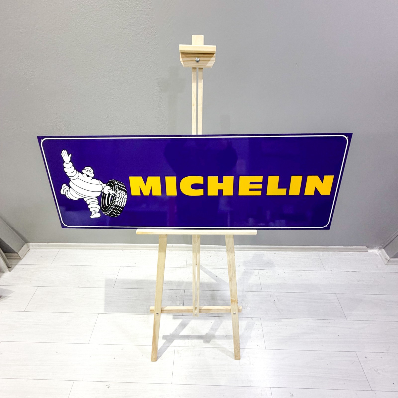 Michelin Bibendum – Tire Advertising Heavy Metal Sign–118 × 40 cm – 46.5” × 15.7