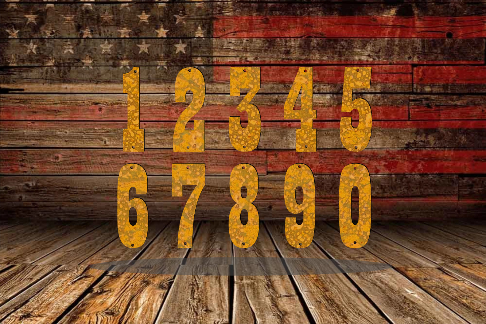 Store Western Barn Steel Metal Letters & Numbers – 12inch 1 Foot Sign Rustic