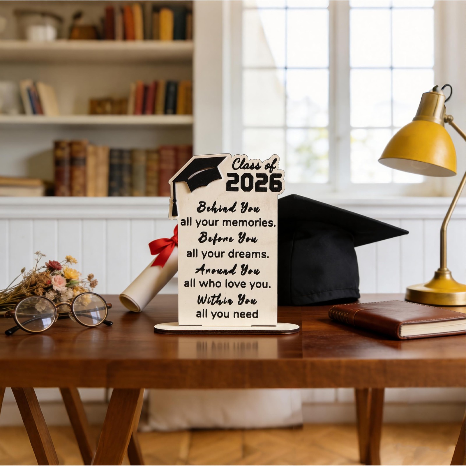 Graduation Decorations 2026 – Wood Quote Plaque Graduation Gifts for Her Him