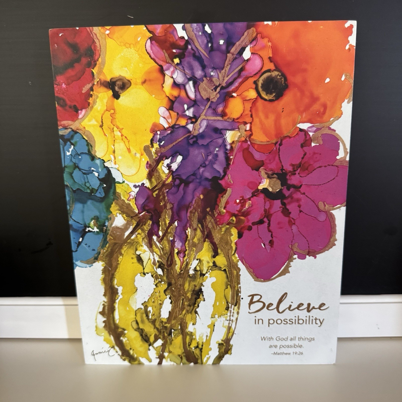Believe in Possibility Floral Wall Art – Multicolor