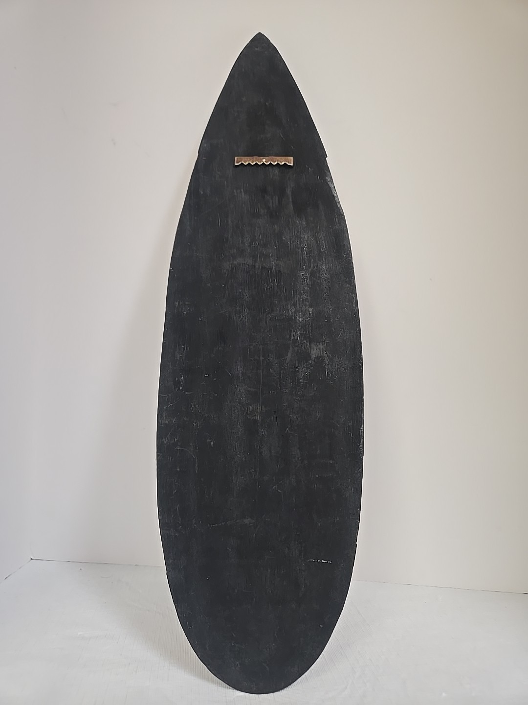 19″ Aloha Tiki Surfboard Wall Decor Wooden Hawaiian Bar Plaque Black Tan