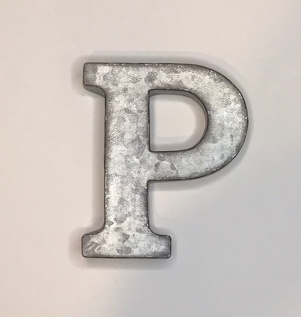 6″ Galvanized Metal Letters Western Barn Rustic Country Industrial Farmhouse 3D