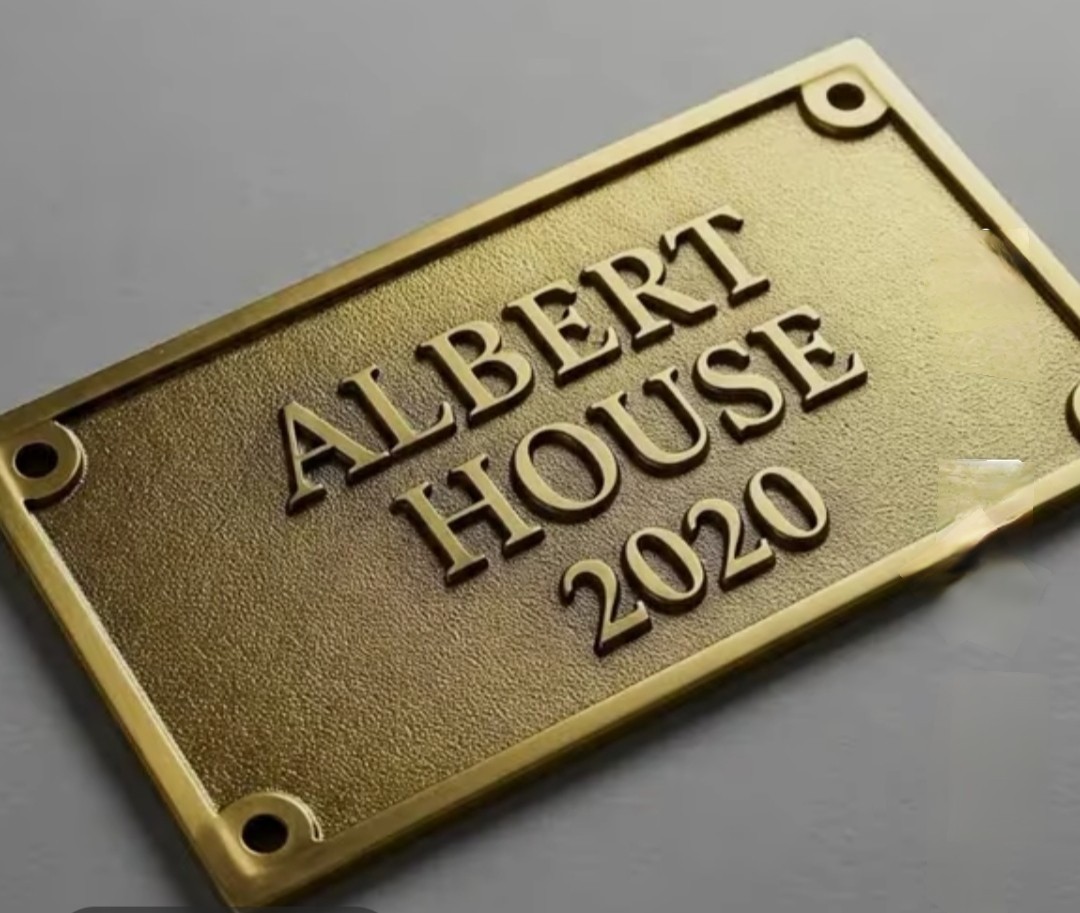 Name Plates, and sign Personalized Brass Plaque – Ideal for Recognition Plaques