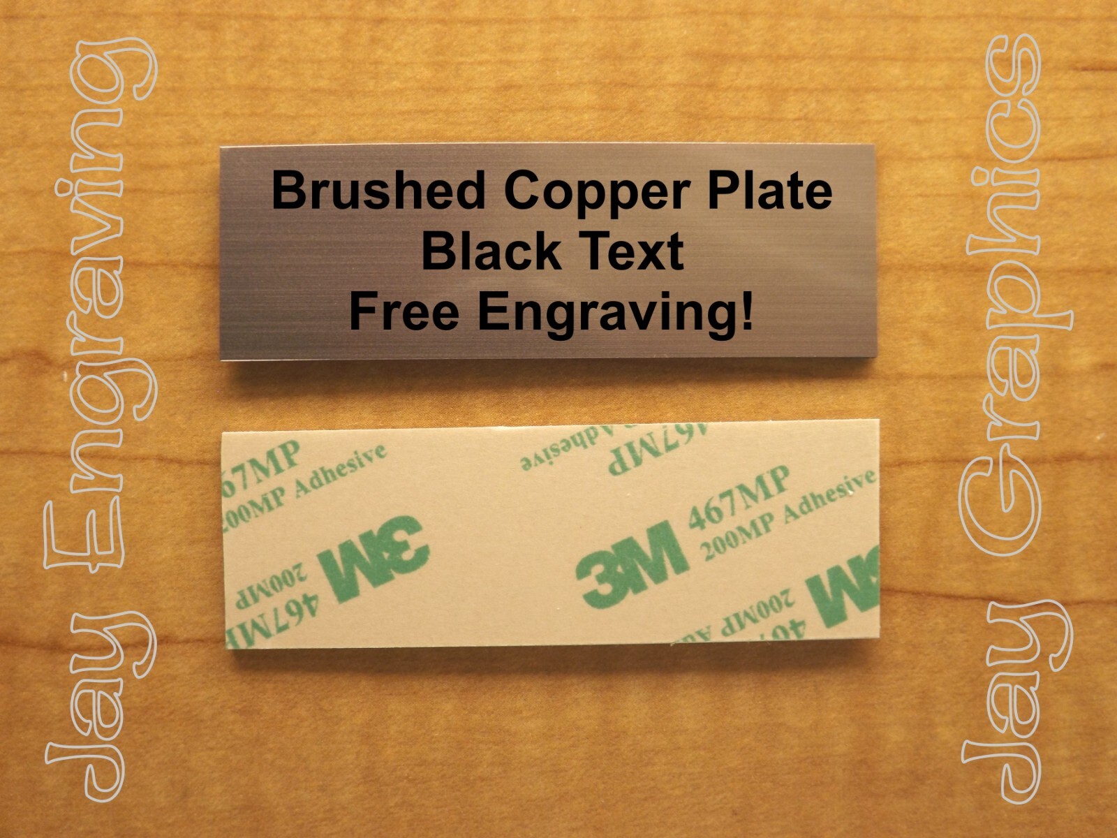 Custom Engraved 1×3 Plate – Gold, Silver, Copper or Bronze Finish Plaque Tag