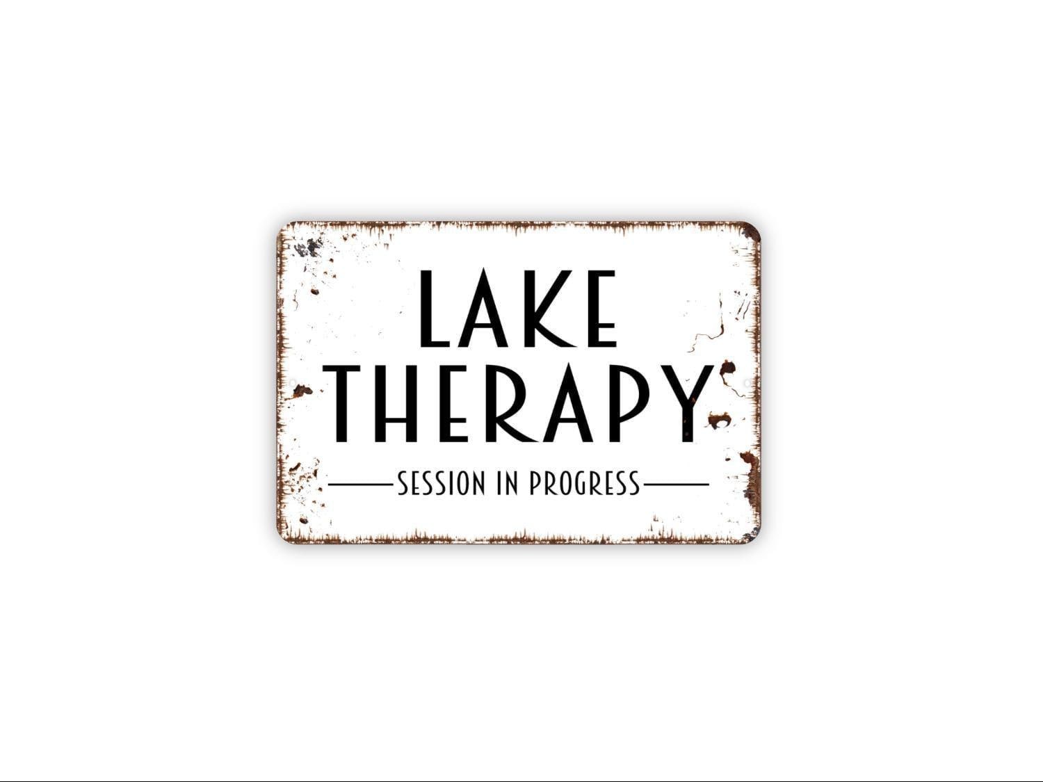Lake Therapy Session In Progress Sign, Funny Lake House Wall Art, Cabin
