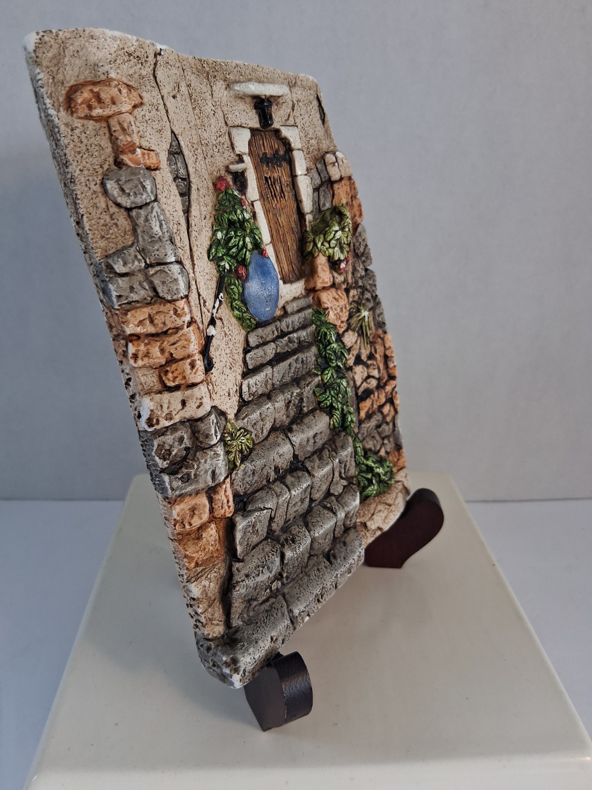 Italian 3D Relief Wall Plaque; Made by & Signed by Marcella Granick