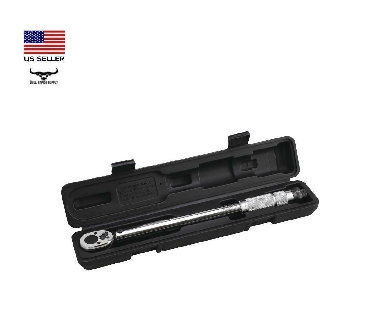 3/8″ Drive Click-Type Torque Wrench (5-80 ft-lb Range) Heavy-Duty Cam & Pawl