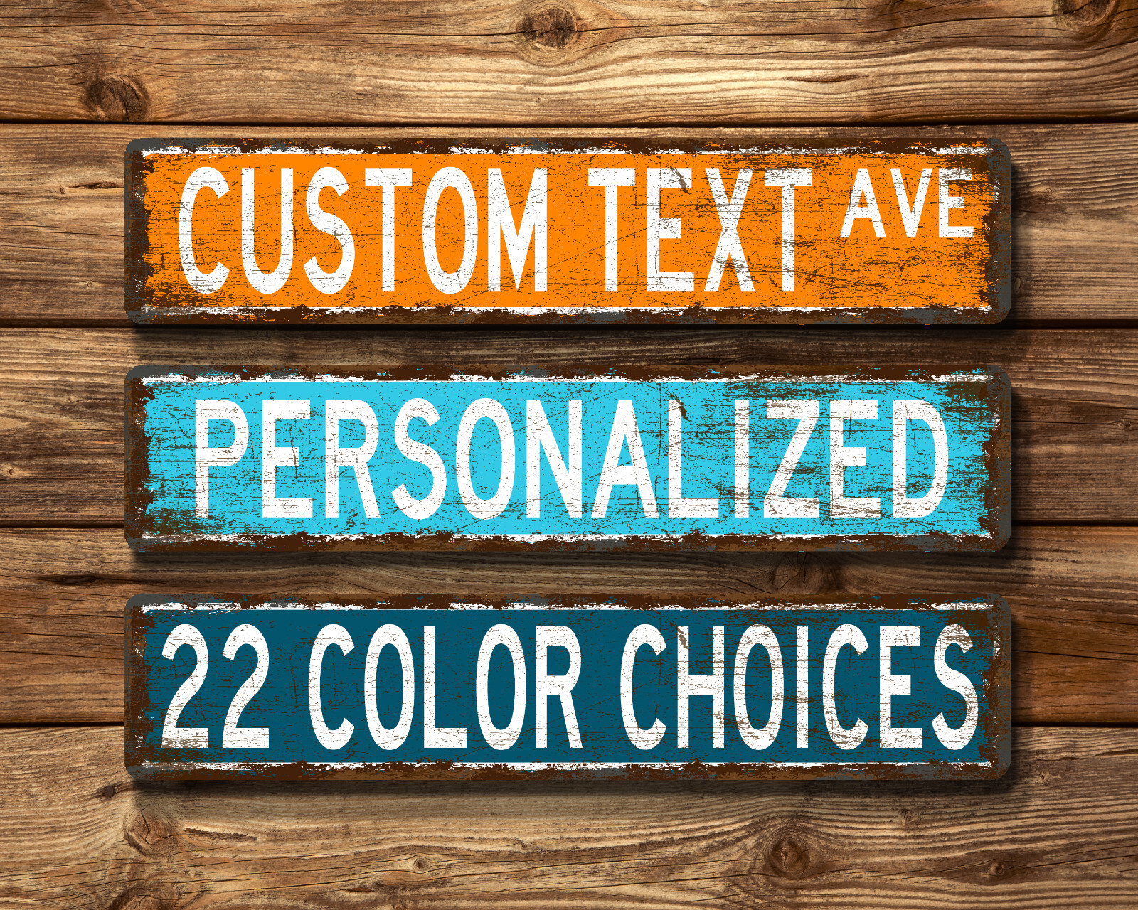 Custom Name Sign Aluminum Street Sign Personalized Sign Plate New Vintage ACW01