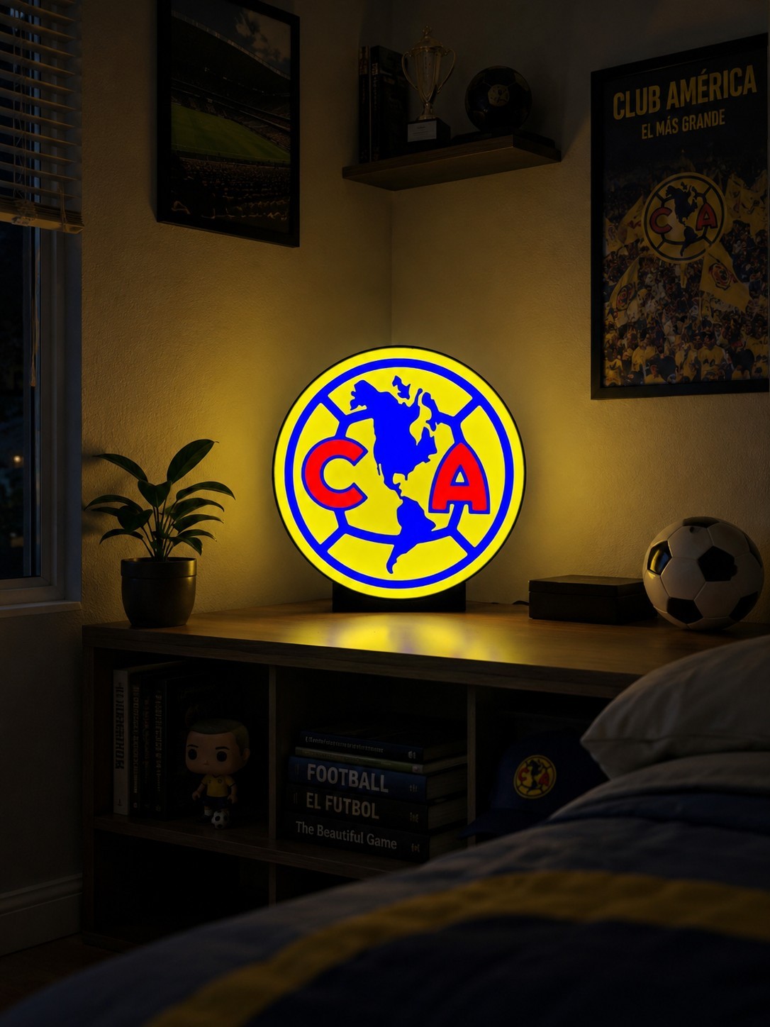 Club America Liga Mx 3D light box sign 8×8