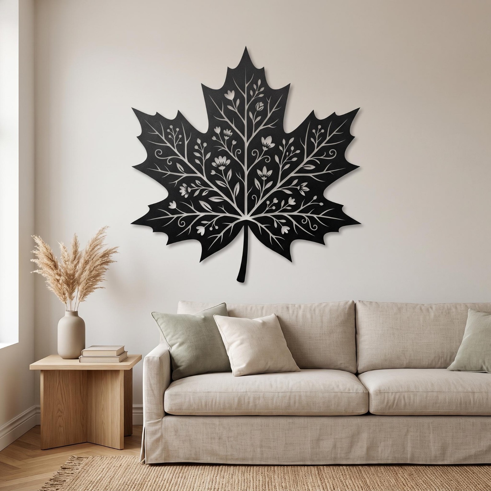 Maple Leaf Metal Wall Art Nature Metal Sign Rustic Outdoor Patio Decor Gift