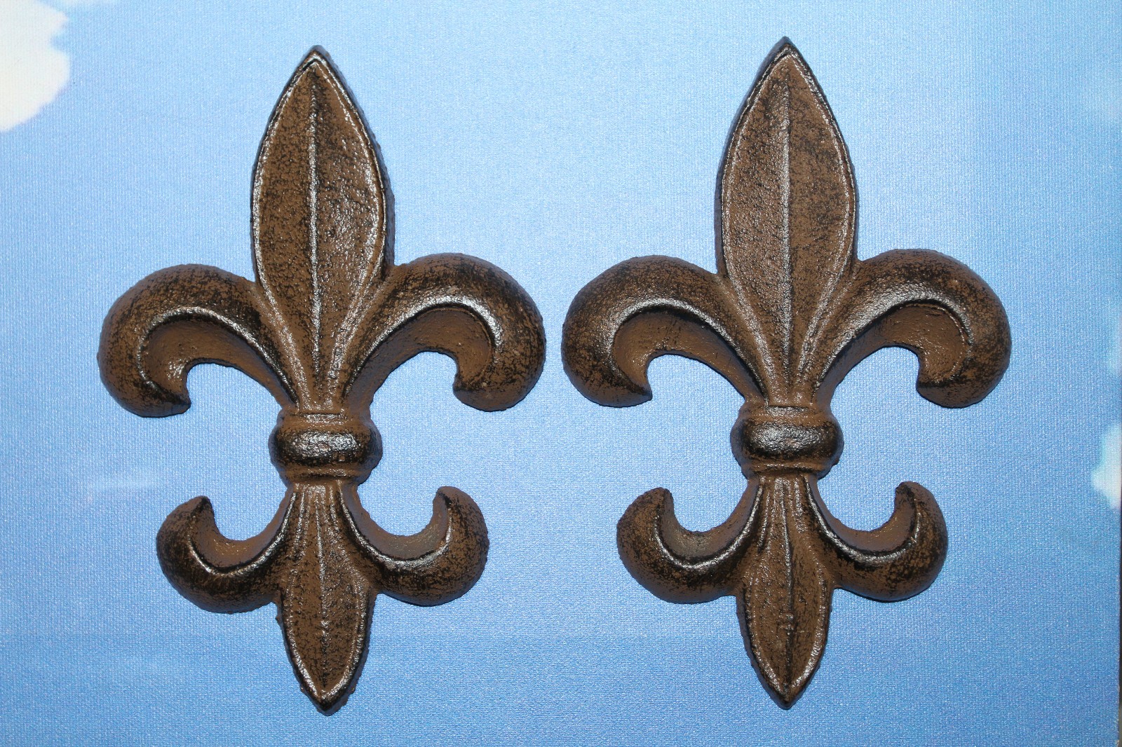 2-FLUER DE LIS Medium Wall Plaques,New Orleans Style Wall Decor,Gifts,F-6