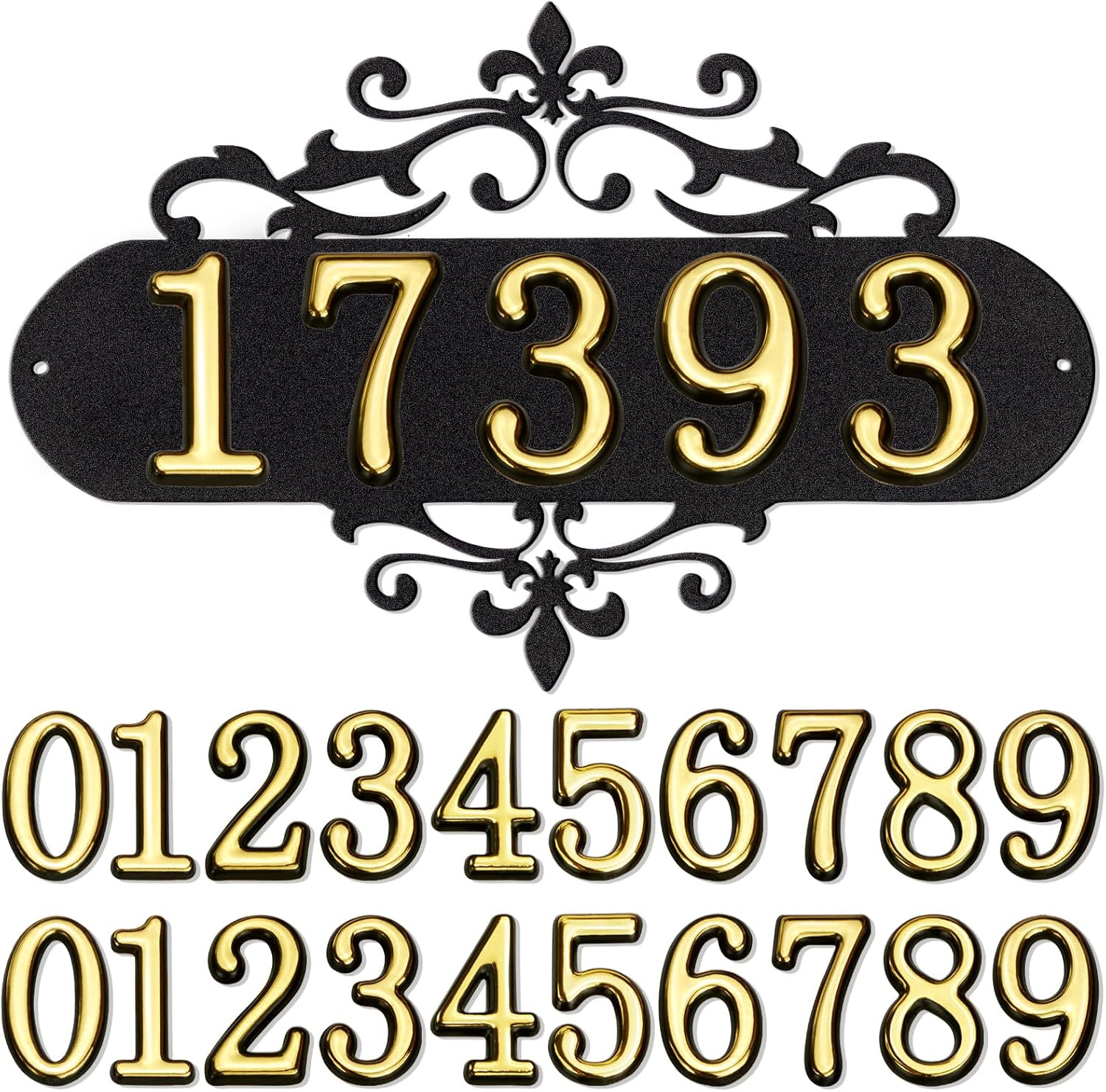 House Numbers for Outside,Metal House Address Numbers for Hotel House Home Offic