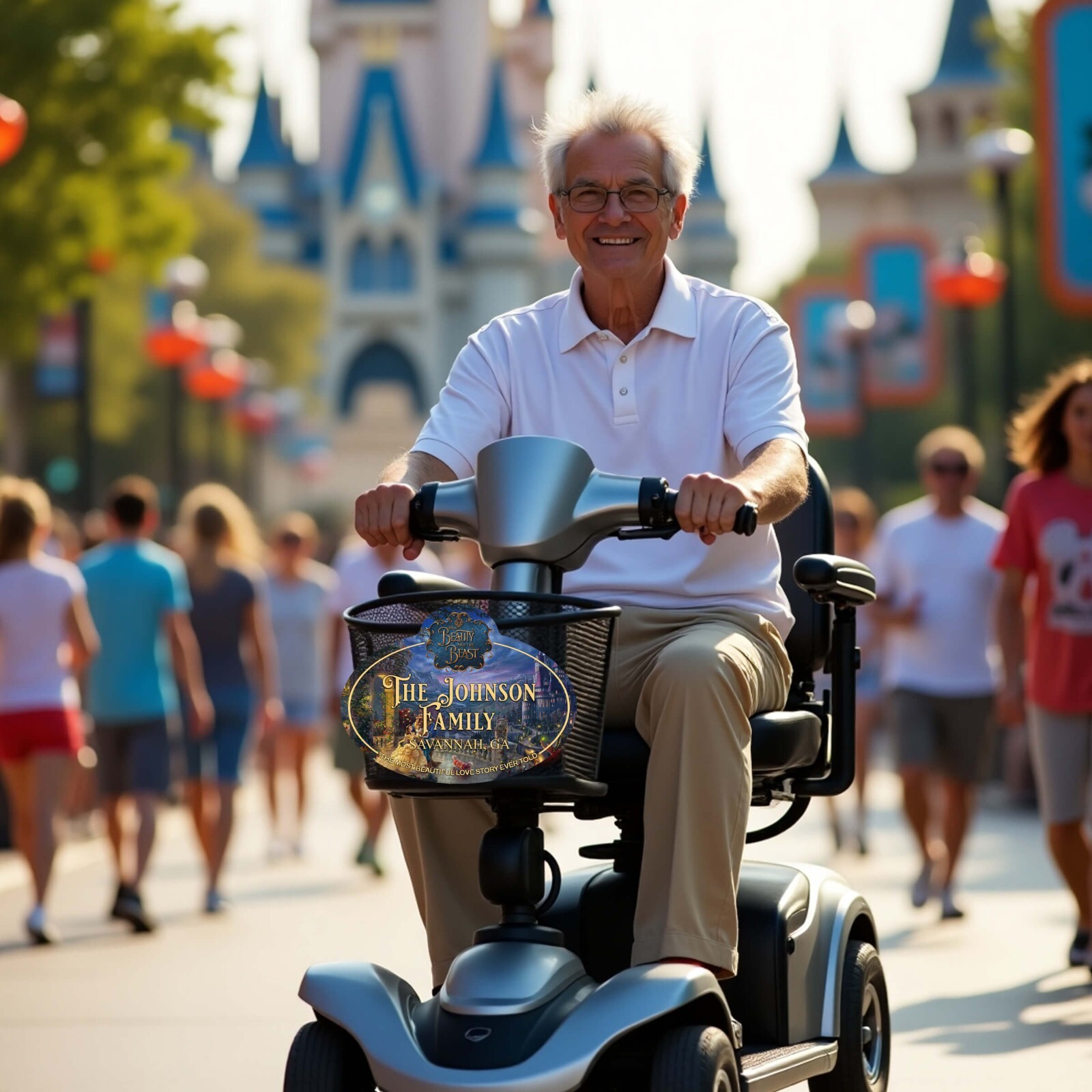 Custom Disney Stroller & Scooter Name Tag – Personalized Family ID Sign Parks