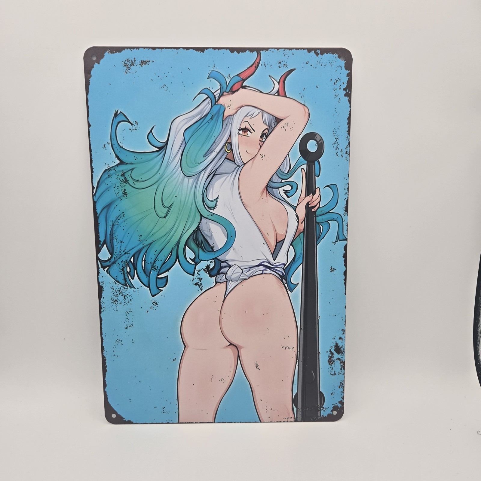 Pinup Anime Girl Metal Tin Sign Wall Posters 8×12