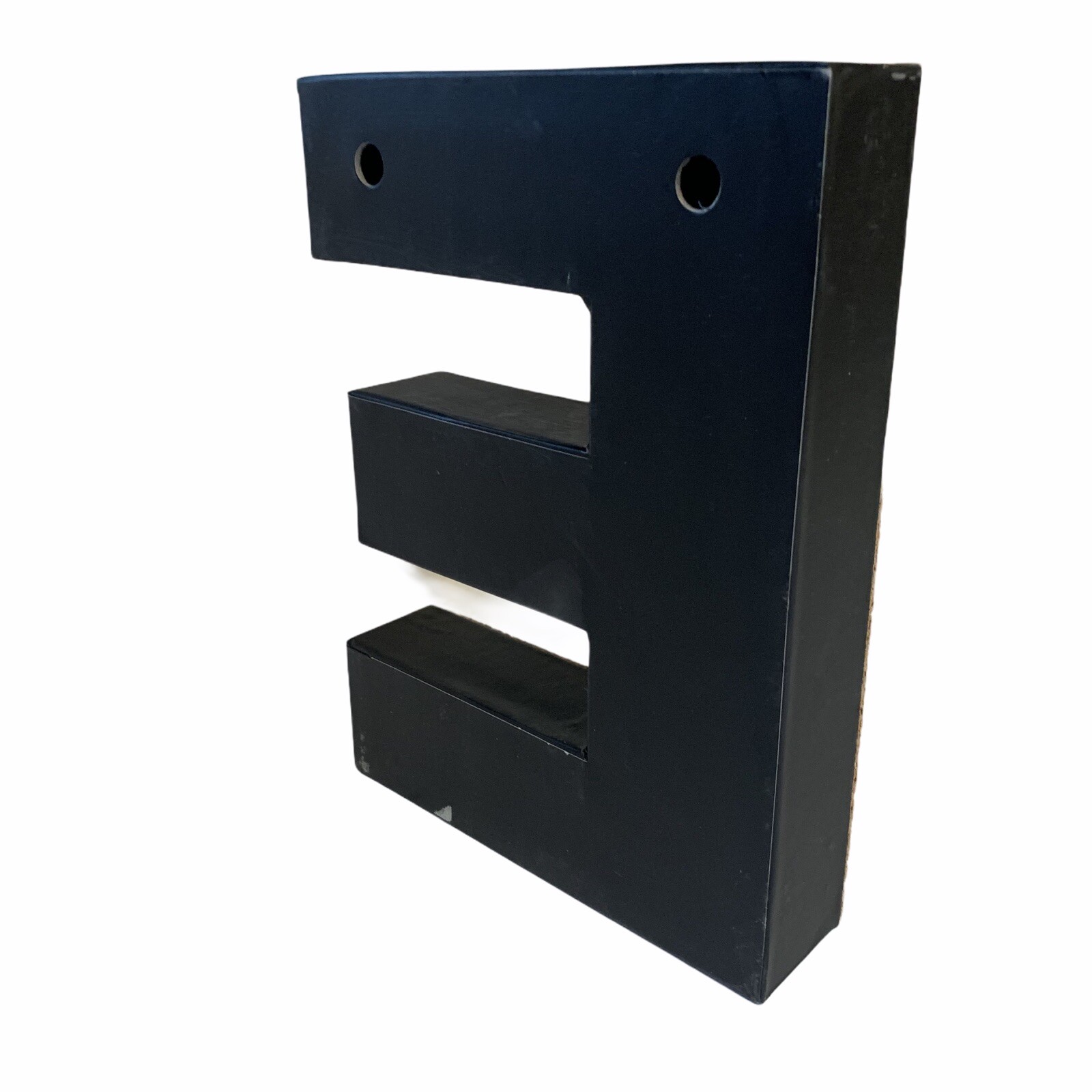 WALL LETTER E Cork 8 inch Tall Home Decor Shelf Sitter