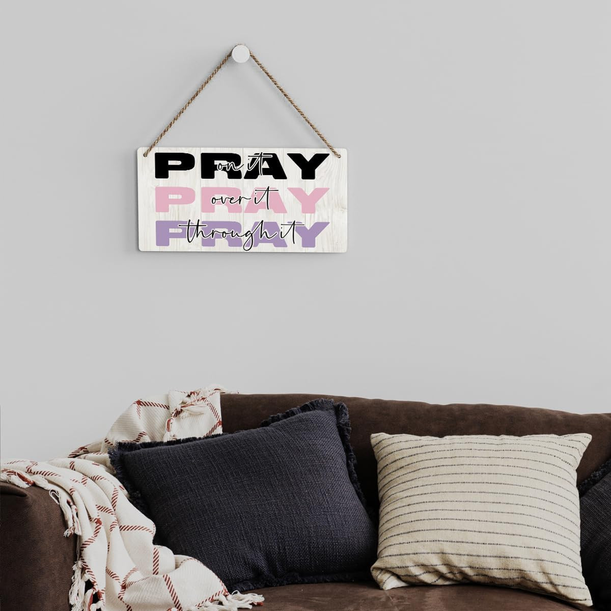 Christian Wall Art Decor Inspirational Christian Gifts for Women Pray on It