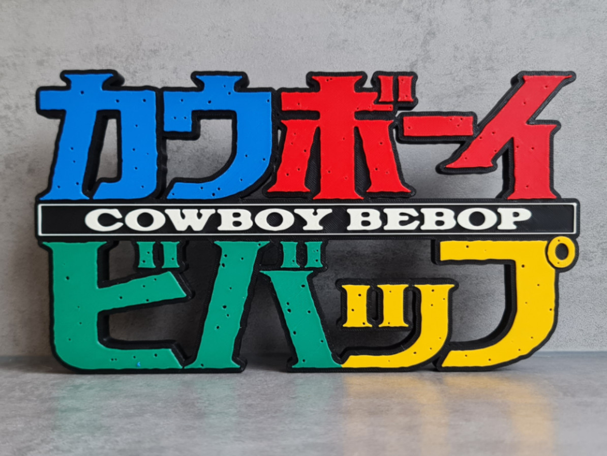 Cowboy Bebop Logo / Sign 3D Printed Wall Decor