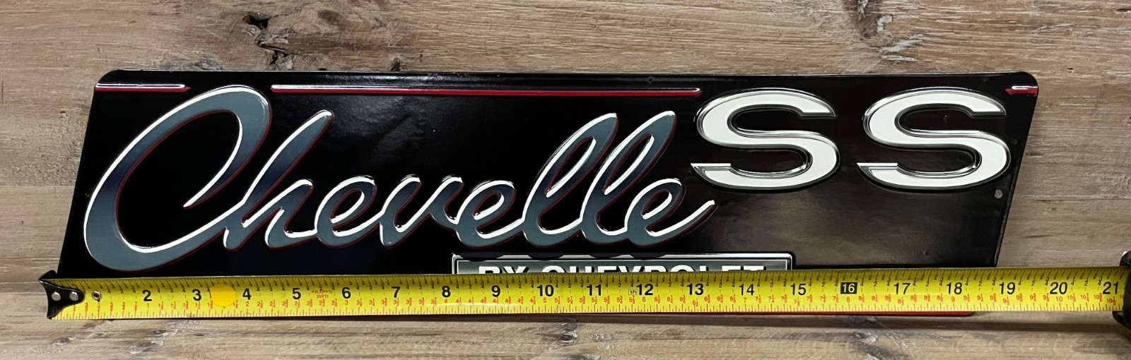 Chevelle Embossed Metal Mancave Garage Wall Sign 19″ x 5″