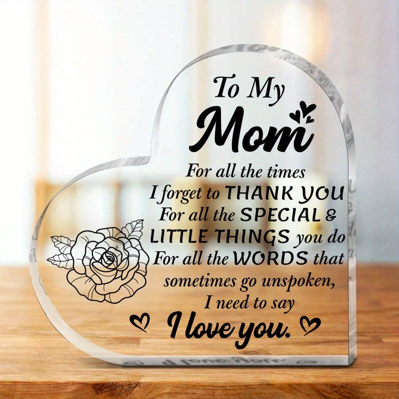 “Thank You for Special & Little Things” Mother’s Day Gifts for Mom 4*4in