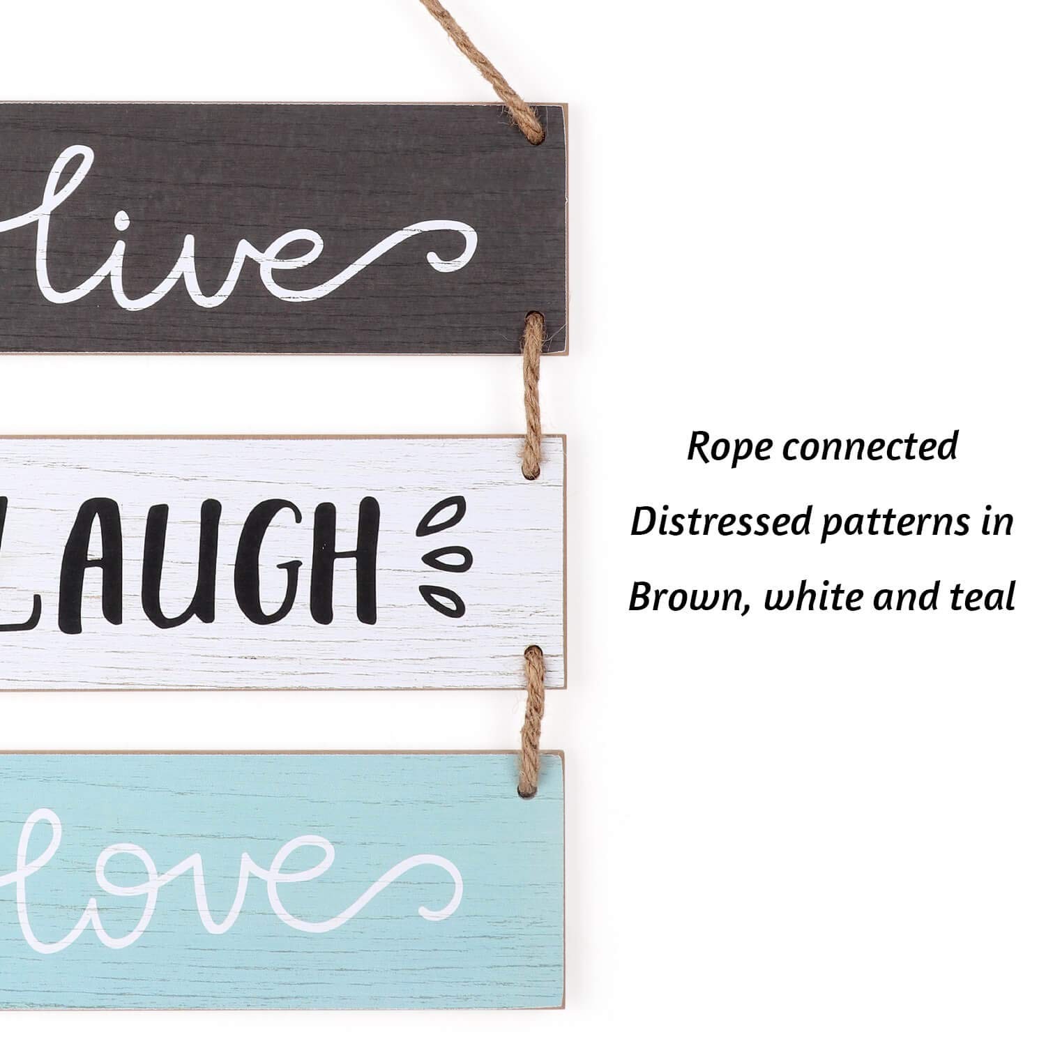 Rustic Home Wall Decor Sign for Living Room 12″Ã—14â€, Live Laugh Love