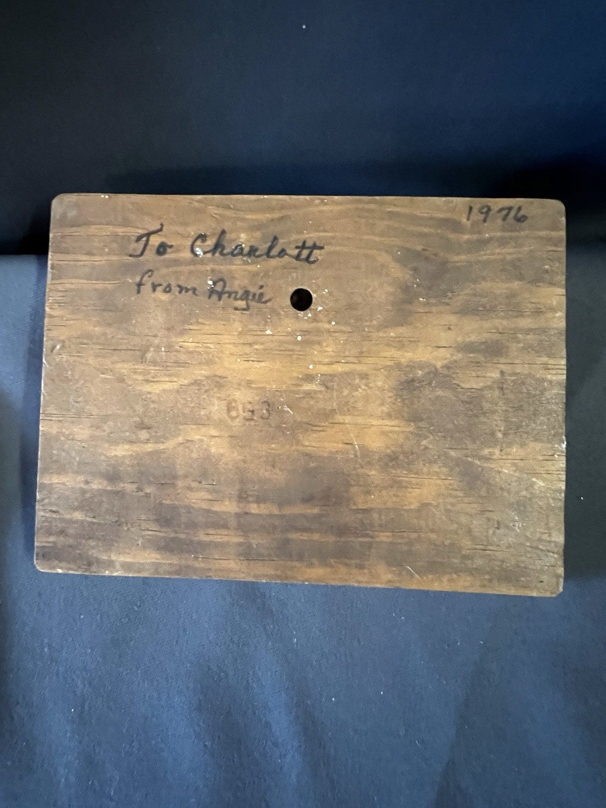 Vintage 1976 Floral Friendship Poem Wood Plaque Cottagecore Decor Gift