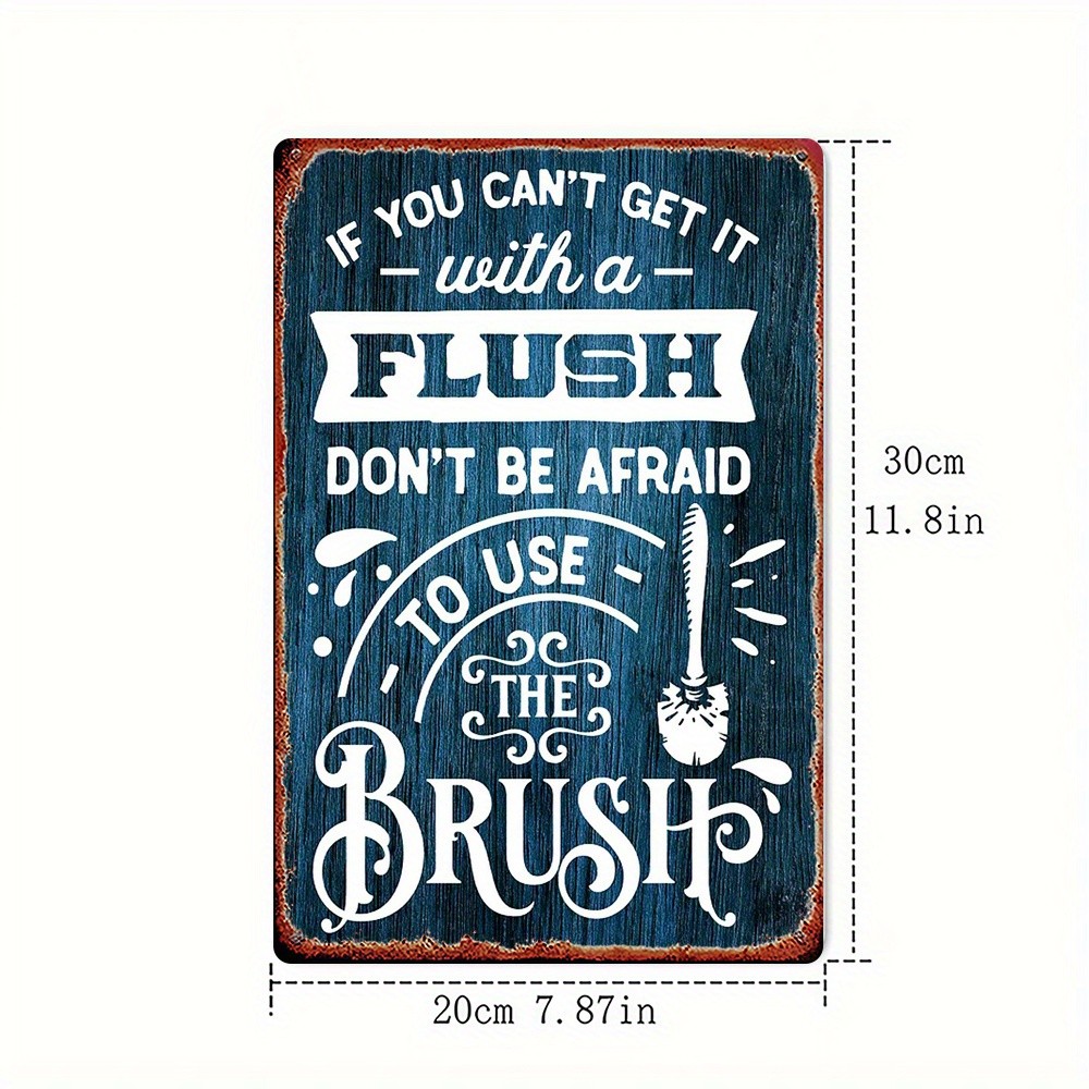 2D Flat Design, a Fun Bathroom Sign