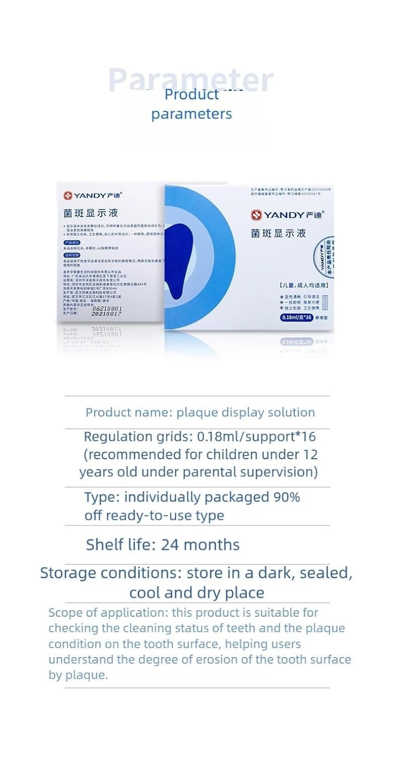 32-Pack Plaque Disclosing Tablets: Fun & Safe Dental Care for Kids & Adults
