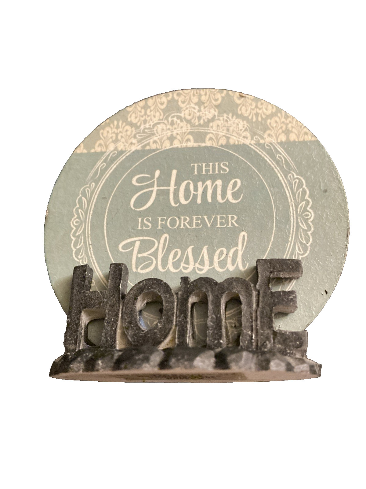 Sign This Home is Forever Blessed with a stand 3.25 x 3.25 inch