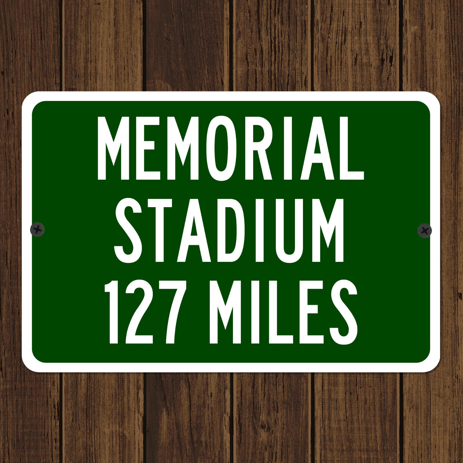 Custom Memorial Stadium Distance Sign Indiana Hoosiers Fan Gift Mileage Sign
