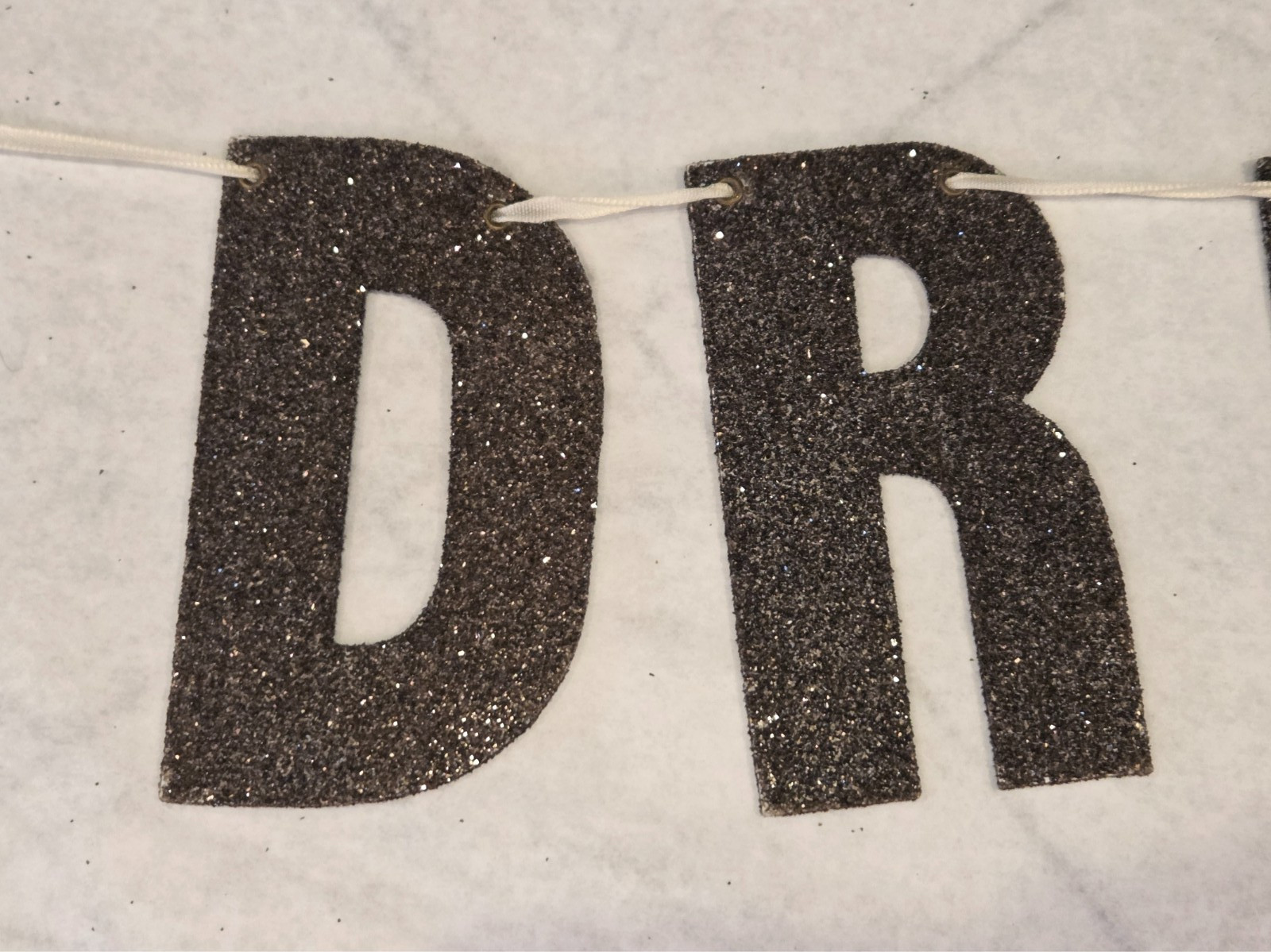German Glass Glitter Letters Vintage Silver – SWEET DREAMS