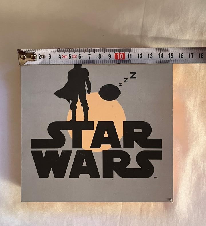 Star Wars ComicWalls MDF Wood Wall Plaque Decor Sleeping Character Silhouette Lu