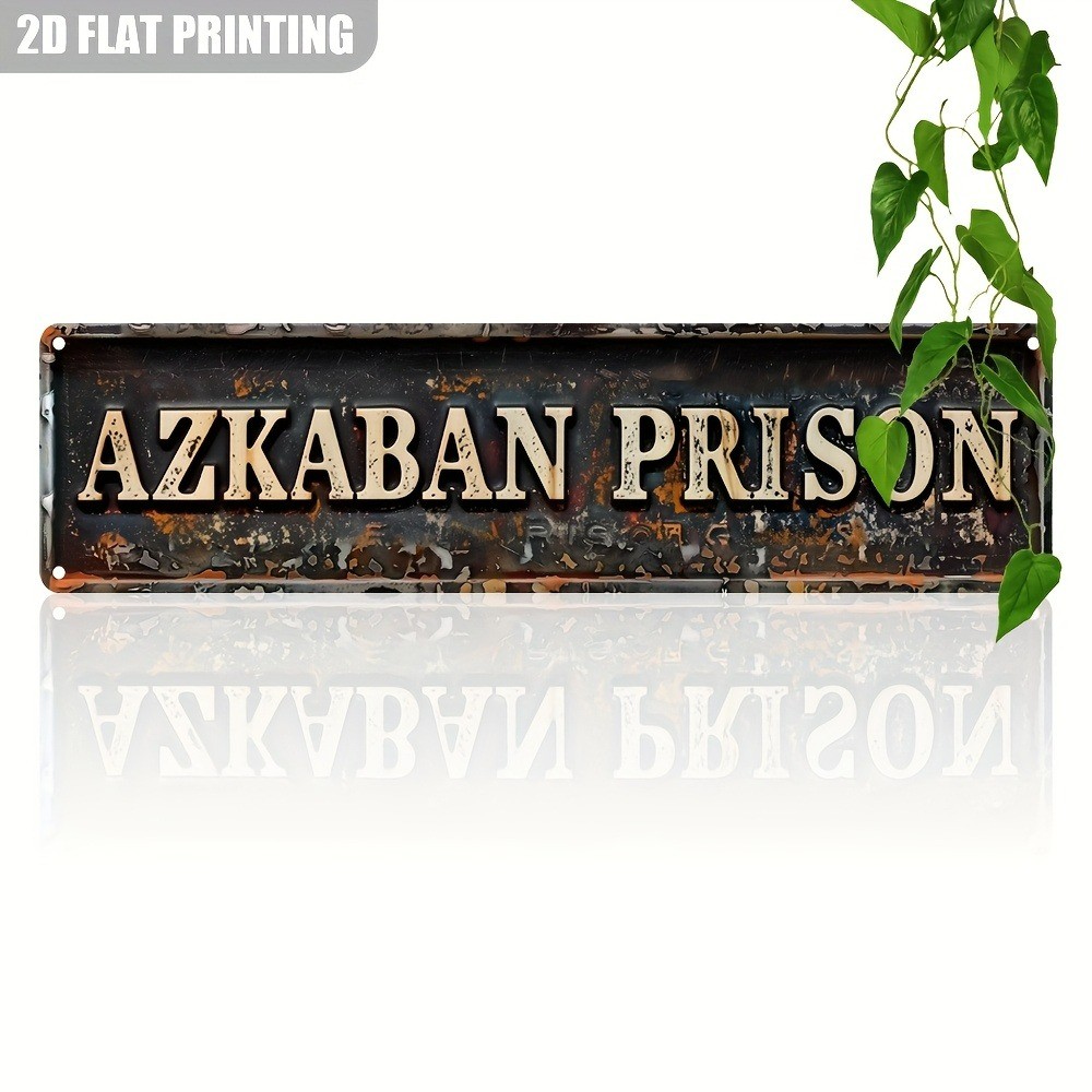Harry Potter Azkaban Prison Metal Signs Retro Home Wall Decor HP Fans/Game Room