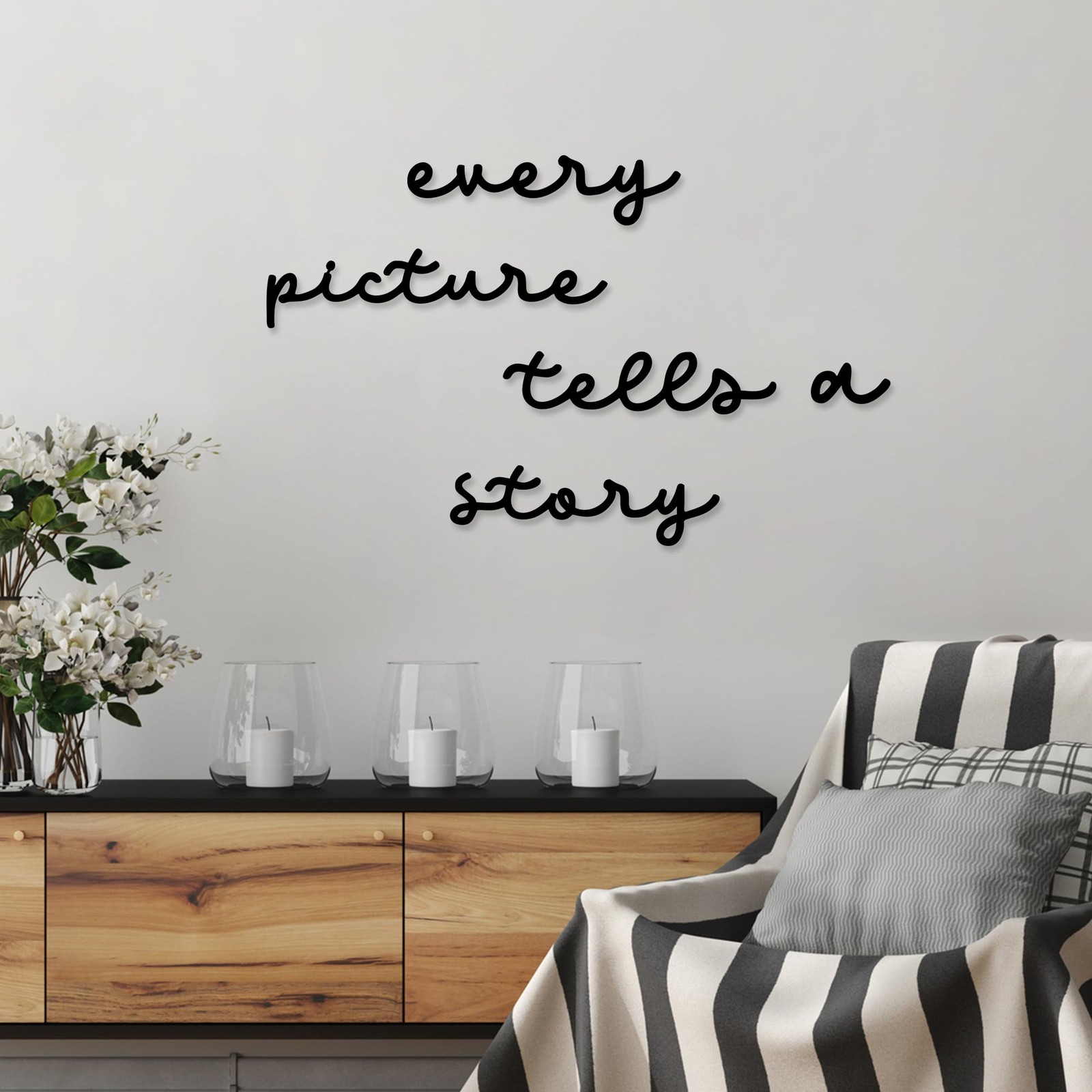 Home Sign Wall Decor Every Picture Tells A Story Metal Wall ArtFamily Wall De