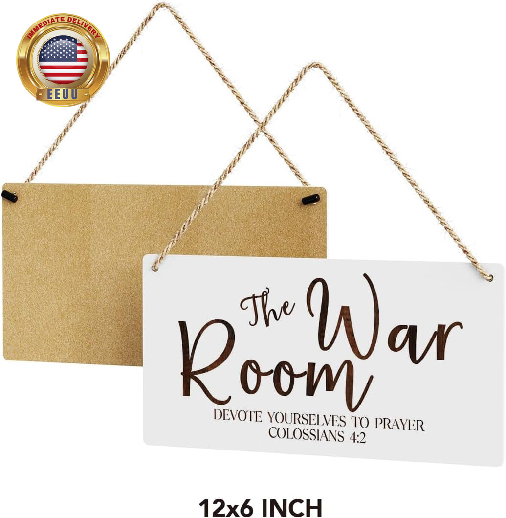 Rustic War Room Decor Christian Decor Bible Verse Wood Decor Sign Regalos Cristi