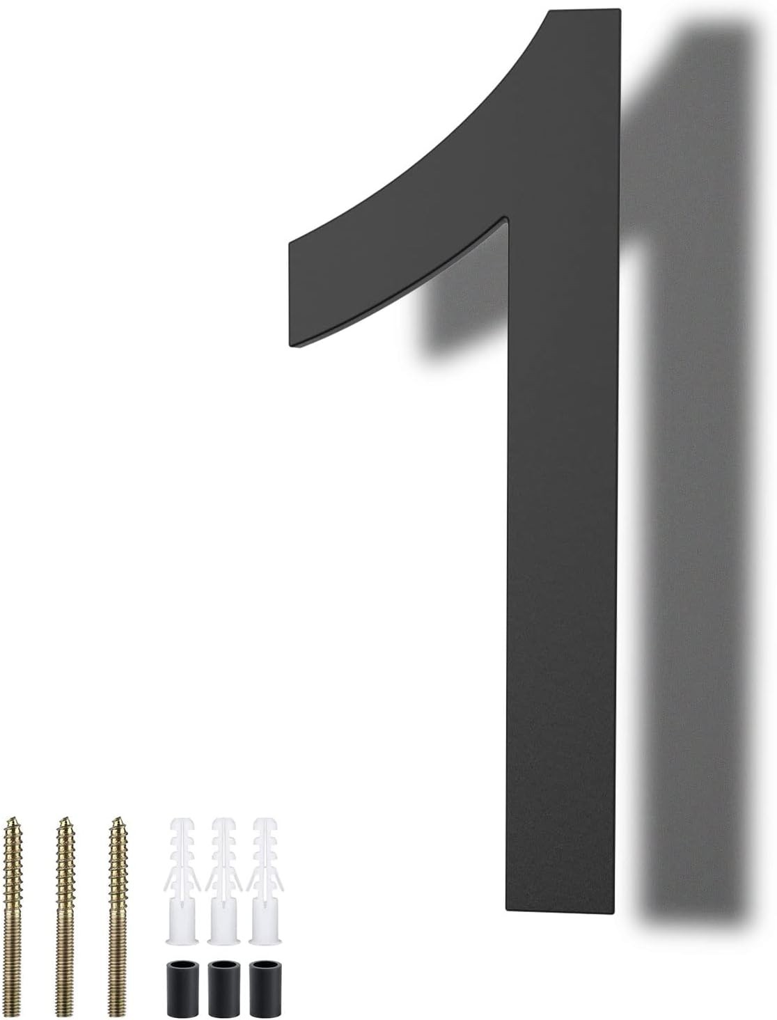 Contemporary 8-Inch Floating House Number – Weather-Resistant Acrylic Decor