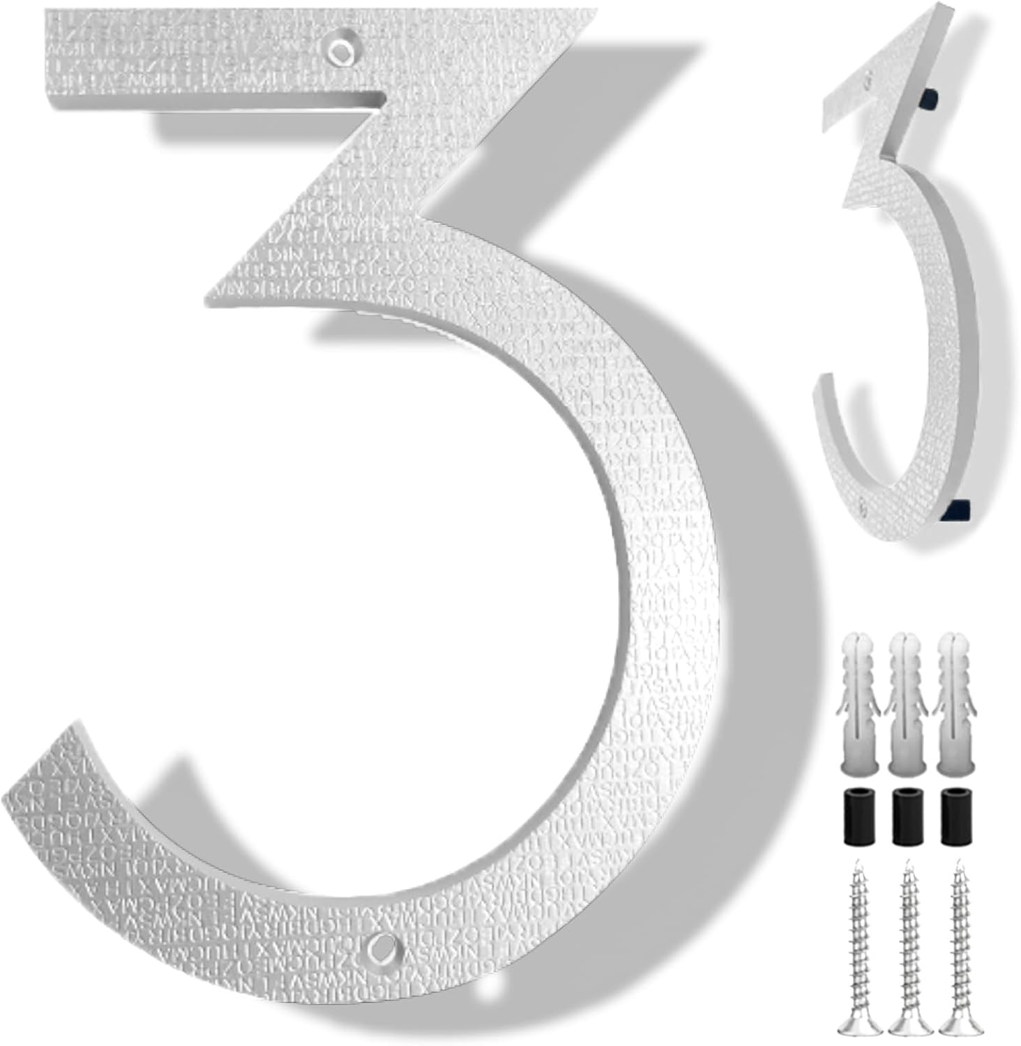 8 Inch Floating Modern House Numbers for outside Large House Numbers for Outside