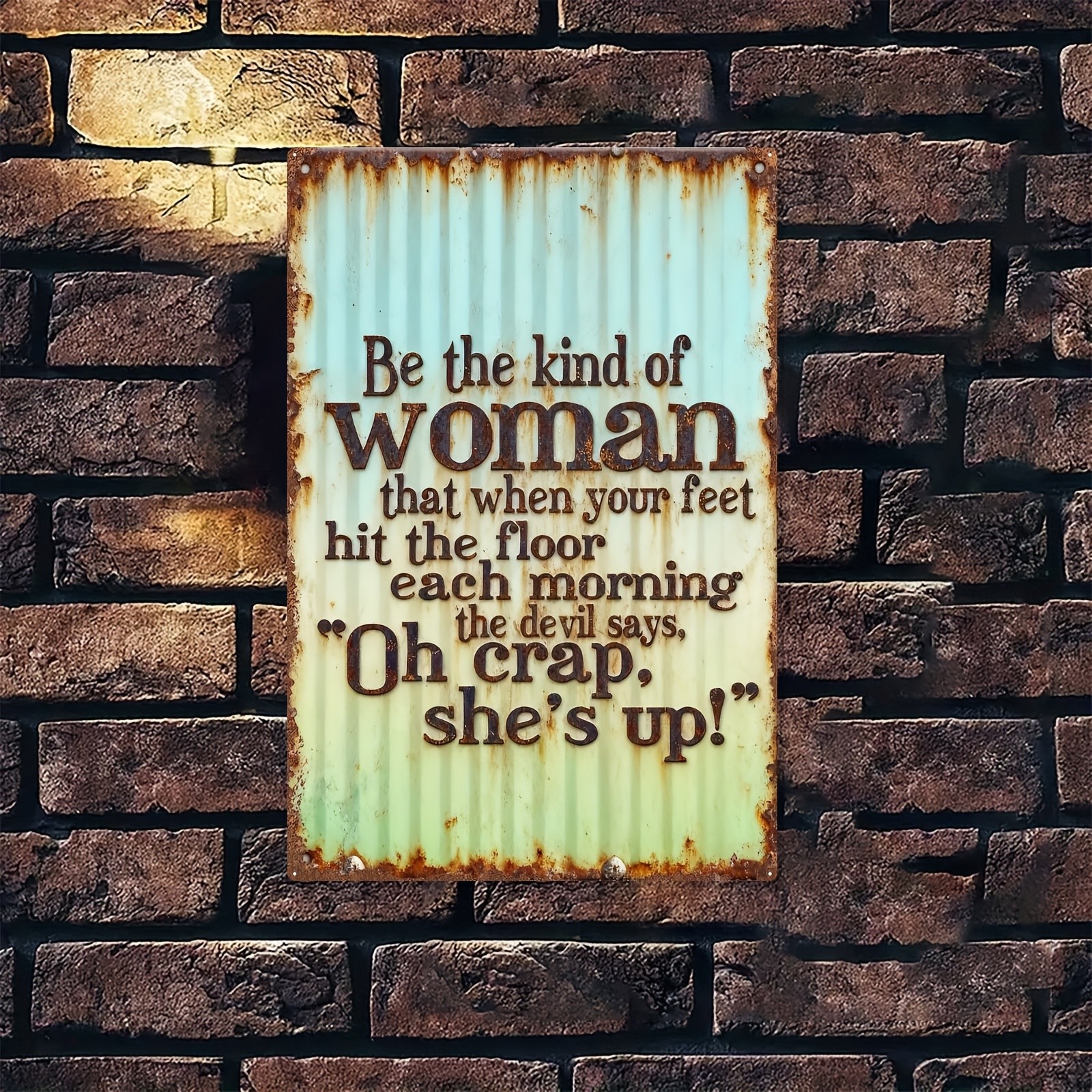 2D Retro Metal Wall Art Sign – Iron Decor – 8X12 Inch