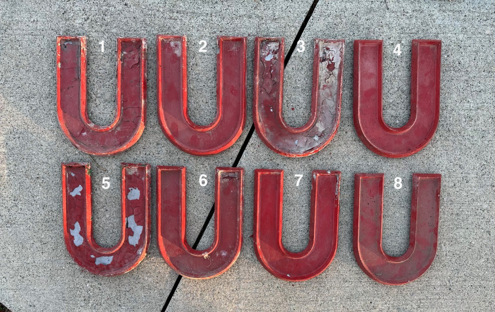 Vintage Adler Sign/Silhouette Co. Aluminum Sign Letters 10″