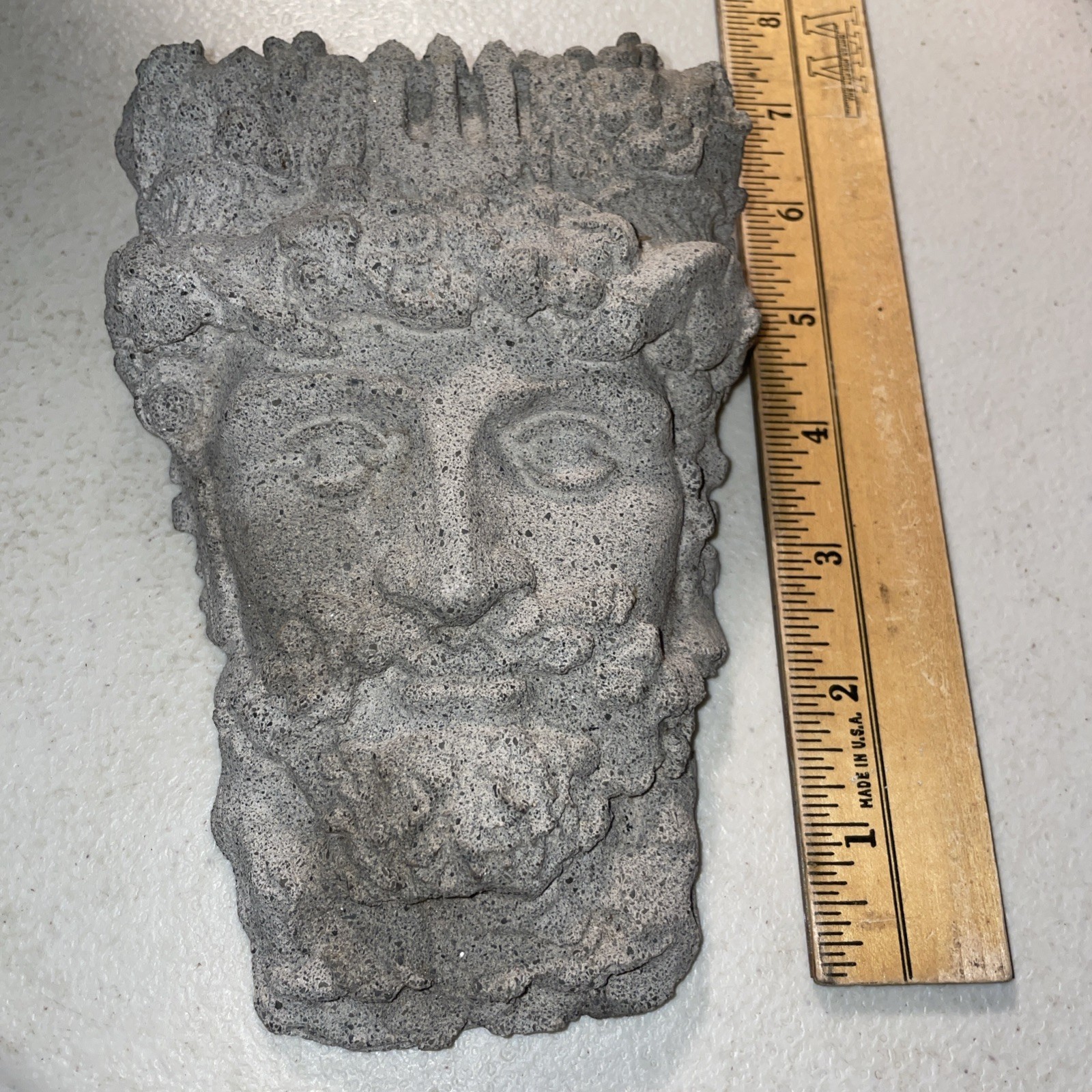 Poseidon Trident Mythology FORDE CRAFTS Ireland Stone Wall Kitchen Decor Vintage