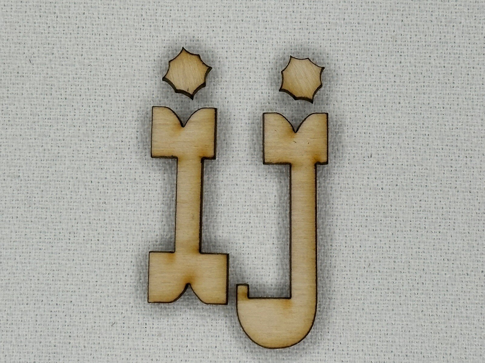 Laser Cut Unfinished Wood Letters or Numbers Western Font Craft Cutout