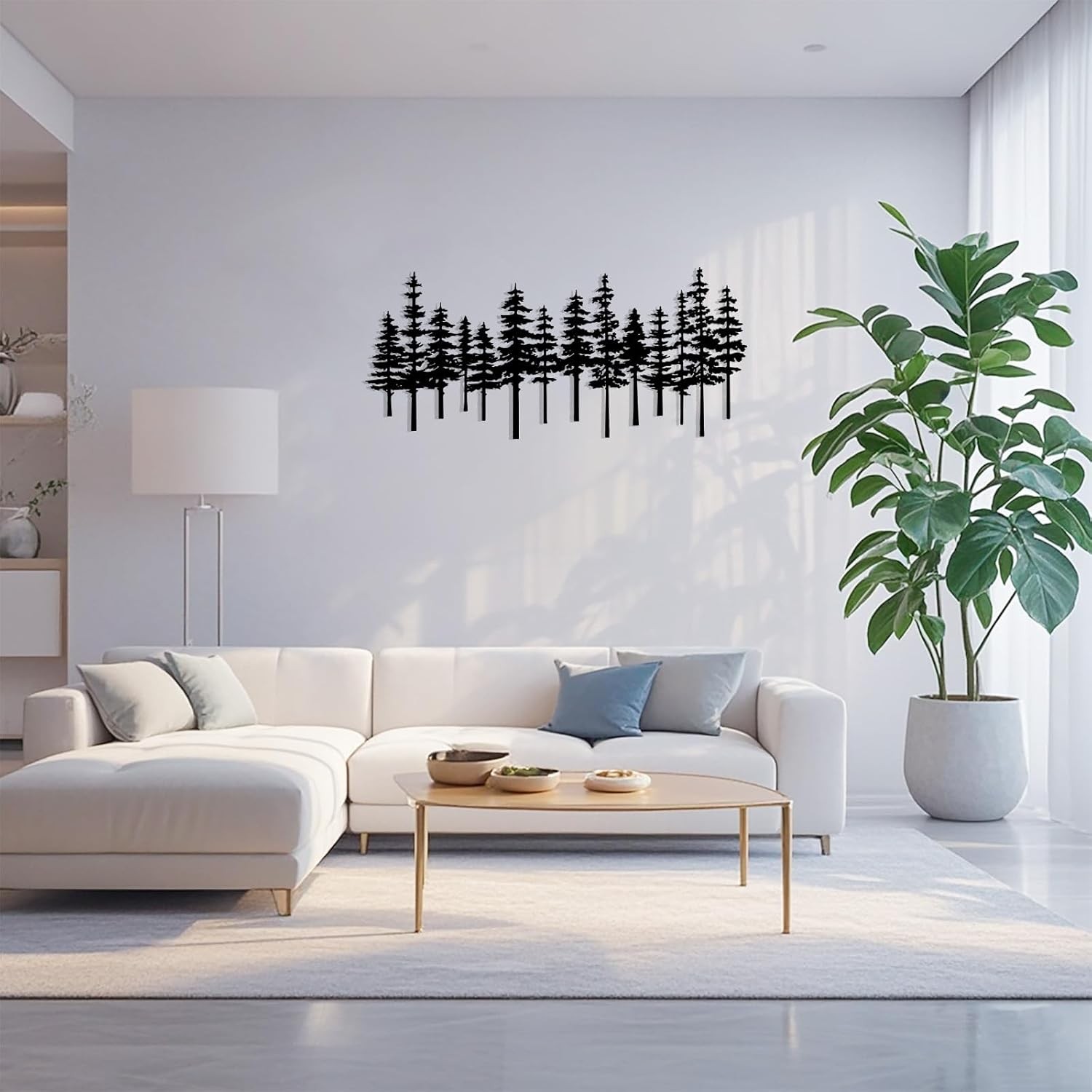 Metal Pine Tree Wall Art Decor Nature Home Decor Cedar Trees Metal Sign Wall Dec