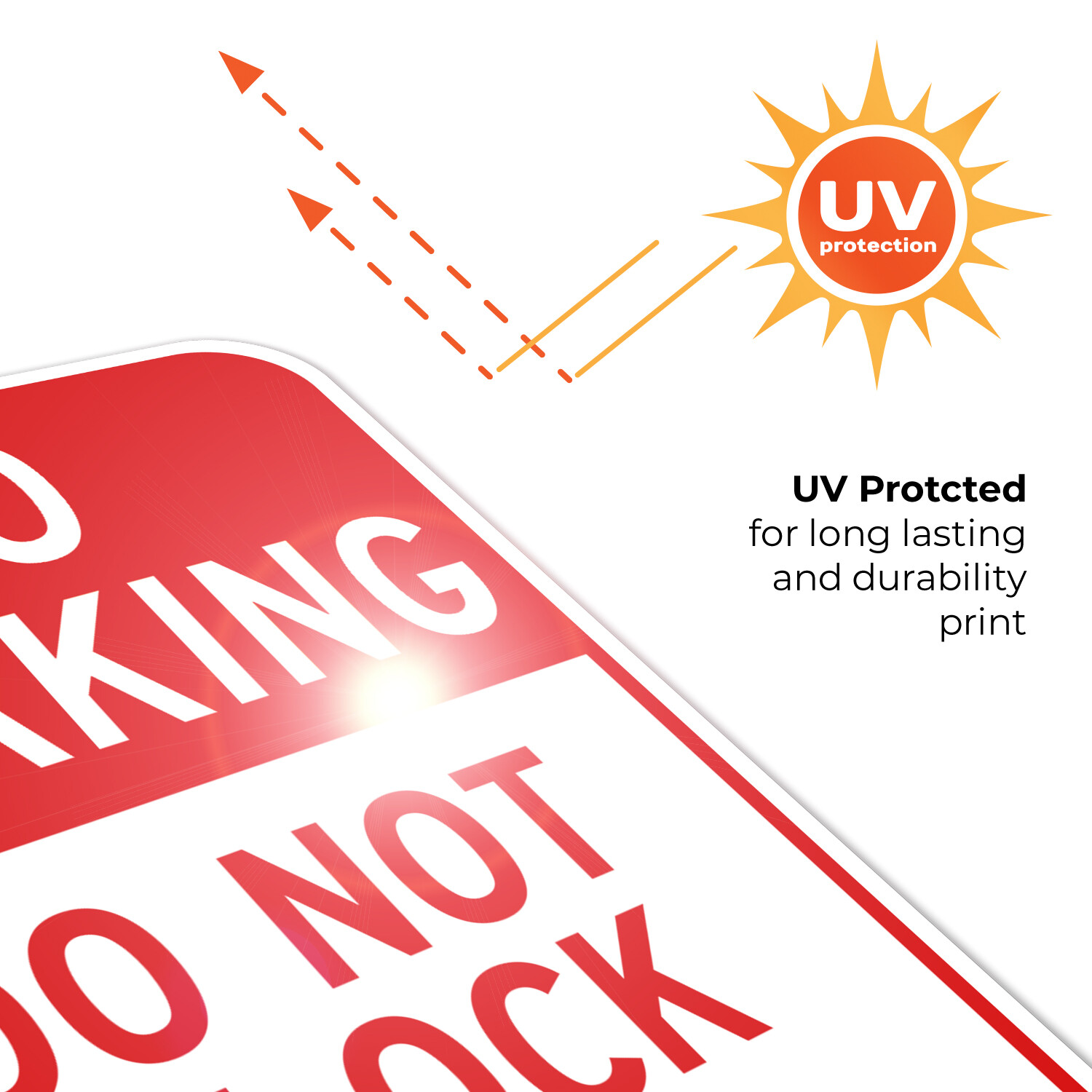 No Parking Sign, Do Not Block Gate Sign,