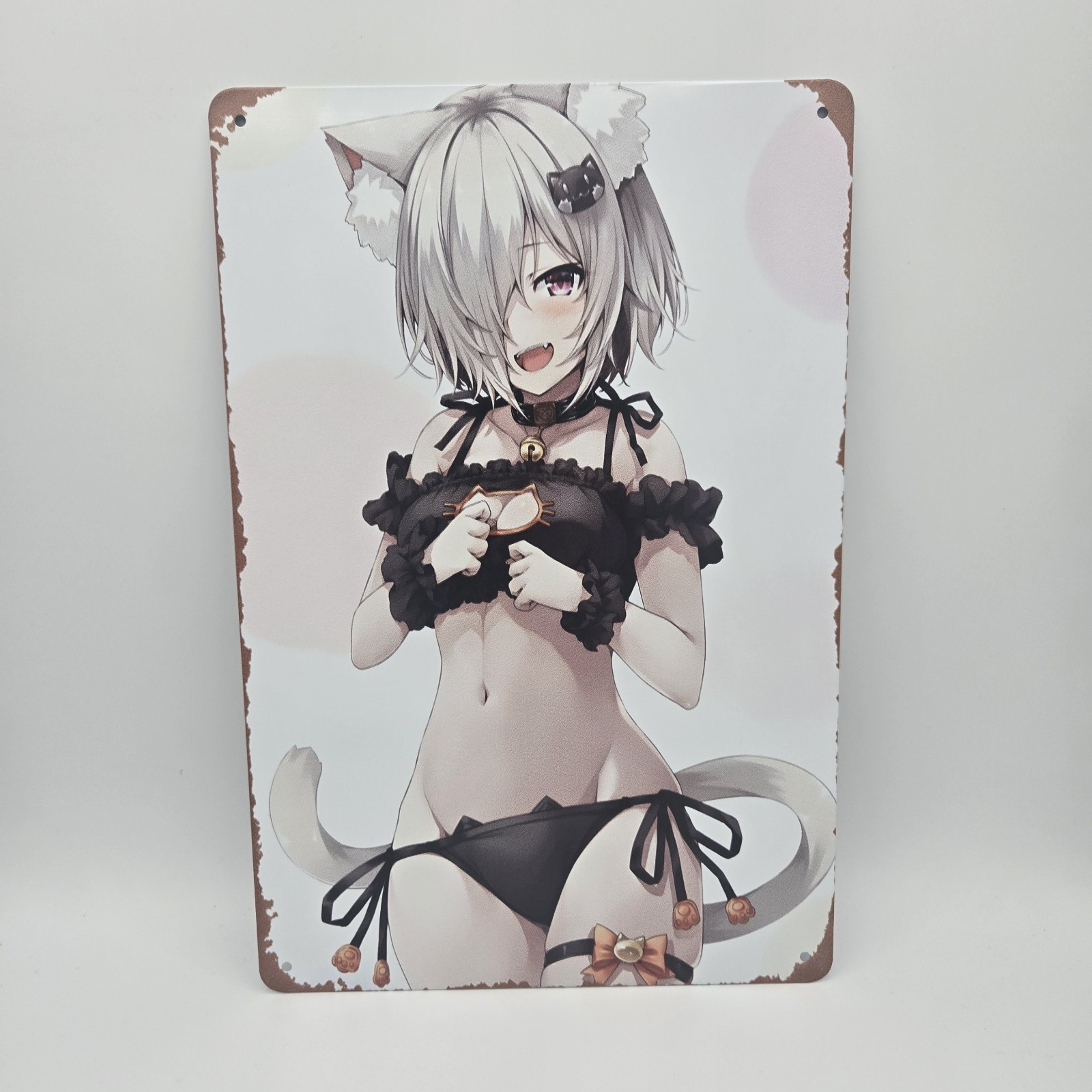 Pinup Anime Girl Metal Tin Sign Wall Posters 8×12
