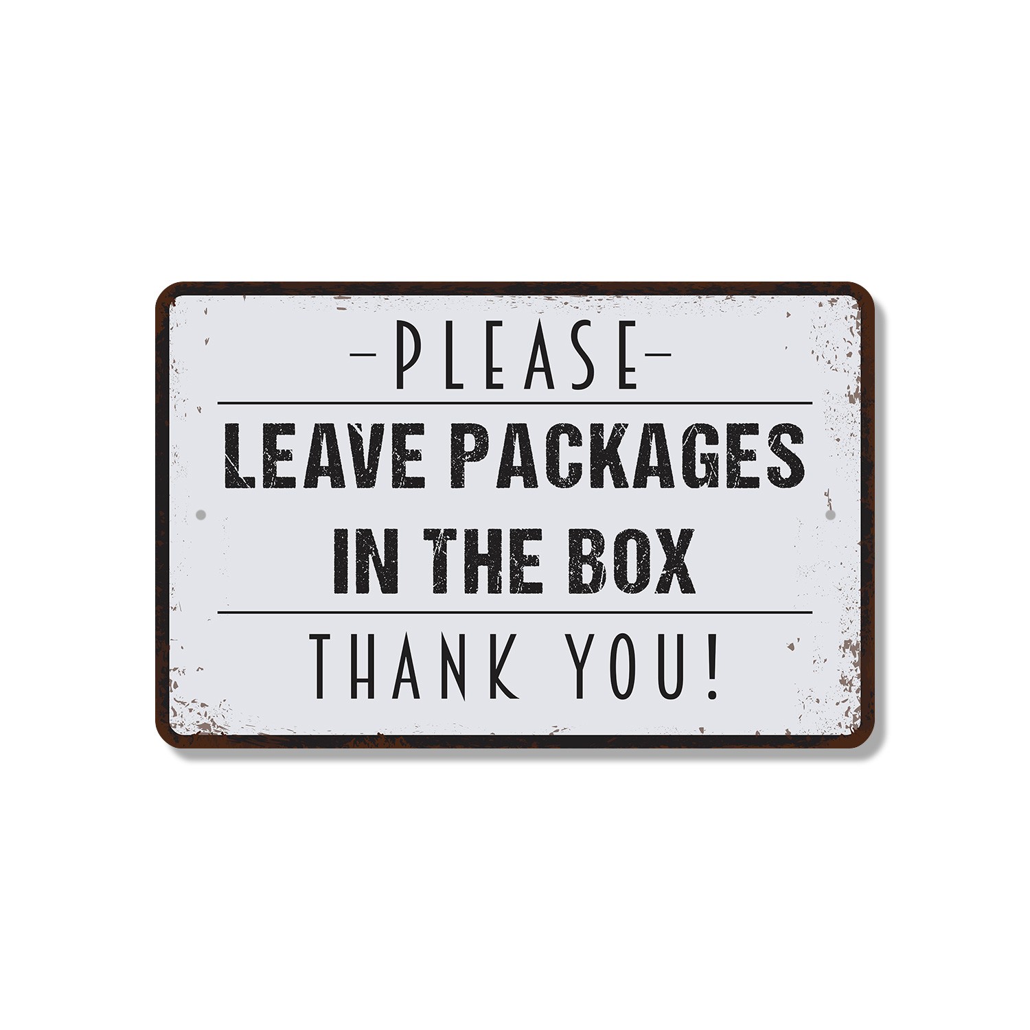 Please Leave Packages In The Box Sign Thanks For The Help Perfect for Porches